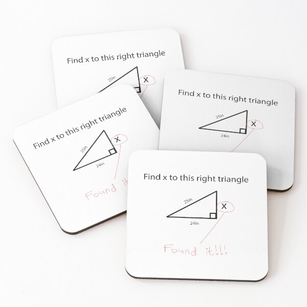 Item preview, Math Geometry triangle meme finding x problem designed and sold by Gracie_Designs.