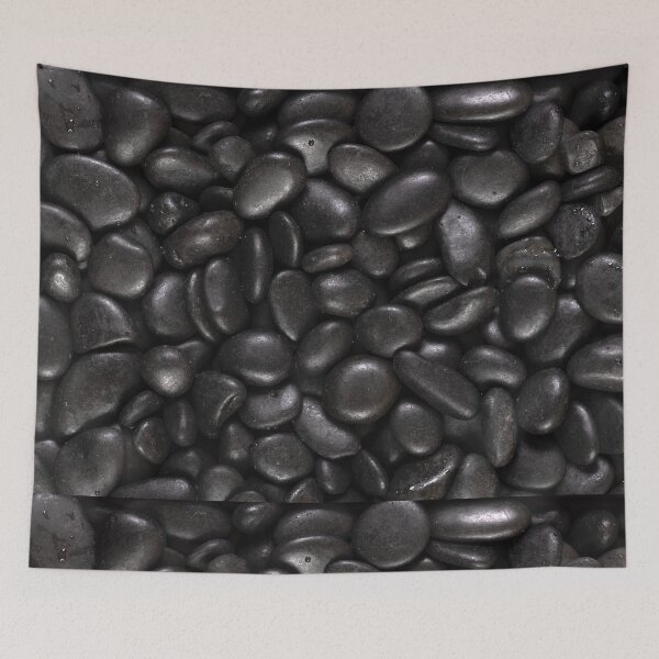 Item preview, Damp Alaskan Black River Pebbles designed and sold by visfineart.