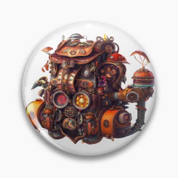 Item preview, Hiking backpack for adventures with Steampunk-style mechanisms designed and sold by DuniDesign.
