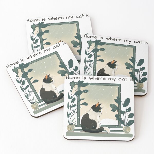 Item preview, Home is where my cat is designed and sold by TheOnlyWayno.