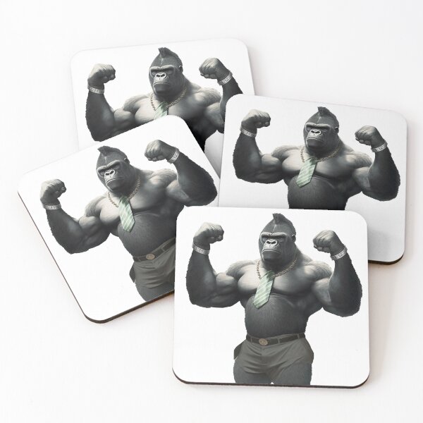 Item preview, Gorilla Cop Mountain Gorilla Flexing designed and sold by Brockinator.