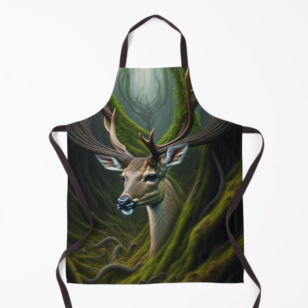 Item preview, Forest Deer Painting, Modern Portrait Painting, Hunting Deer Art, Cabin Decor, Nature Printable Art, Digital Art designed and sold by Christian Biluan.
