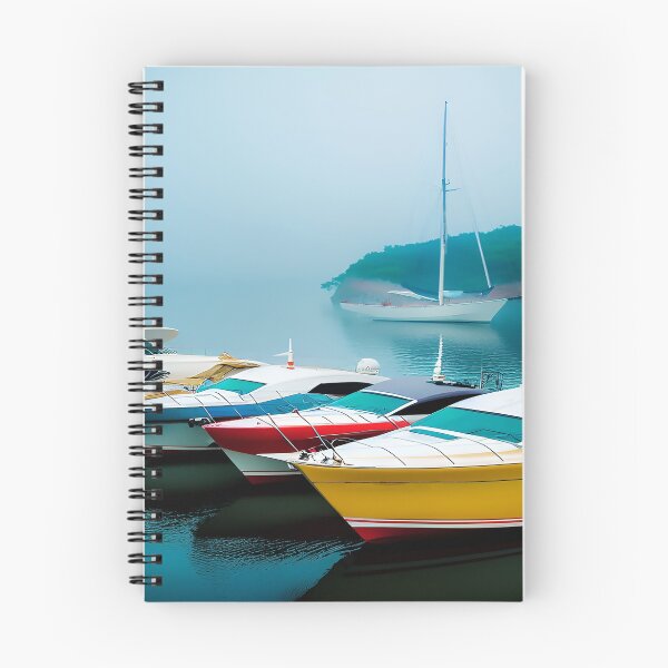 Item preview, Sailing and Small Yacht on Open Sea in an Inner Cove designed and sold by deniselynnimage.