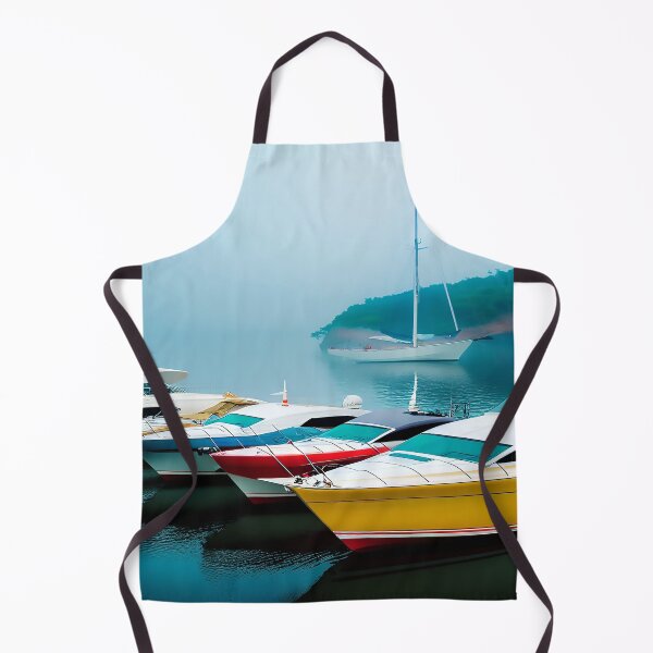 Item preview, Sailing and Small Yacht on Open Sea in an Inner Cove designed and sold by deniselynnimage.
