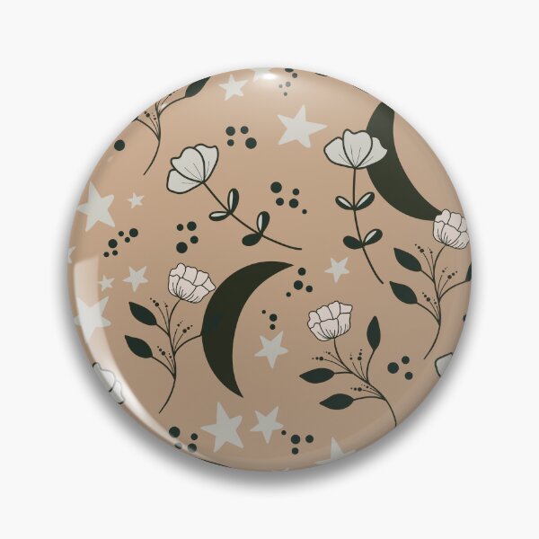 Item preview, Boho Celestial Moon Flowers designed and sold by ChantalDesign.