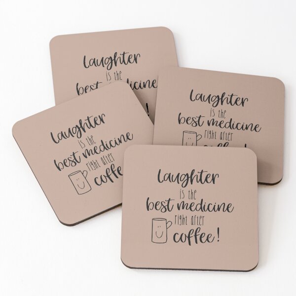 Item preview, Laughter is the best medicine right after coffee designed and sold by Daily Miracles.