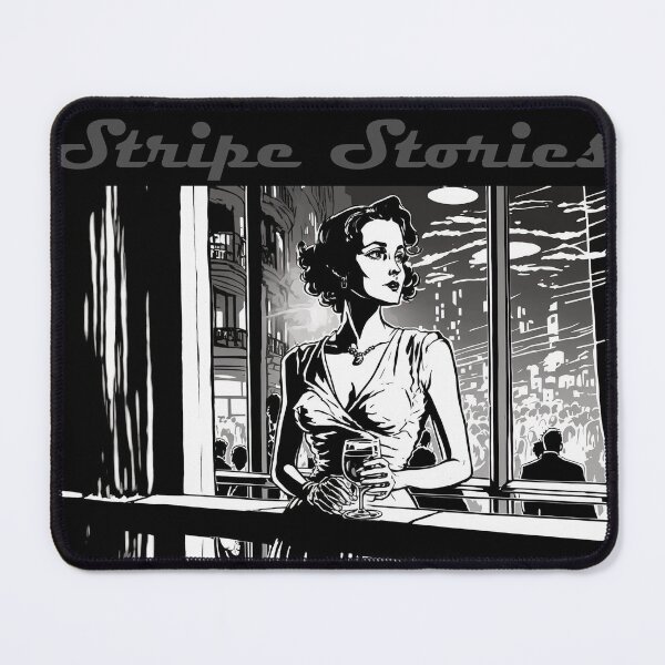 Item preview, The Black and White Beauty with a Twist: Stripe Stories Design designed and sold by 3D-Elegance-Art.