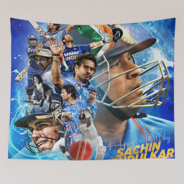Item preview, Sachin Tendulkar Illustration designed and sold by srtsjt.