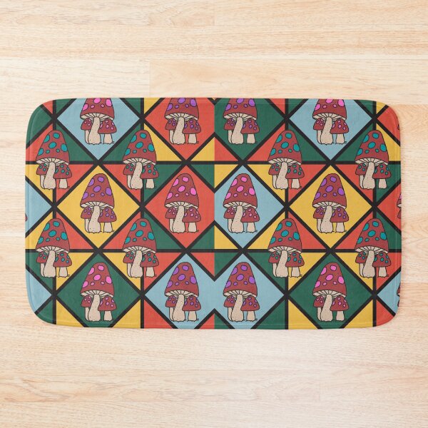 Item preview, Multi-color mushroom abstract art pattern designed and sold by ClockInClockOut.