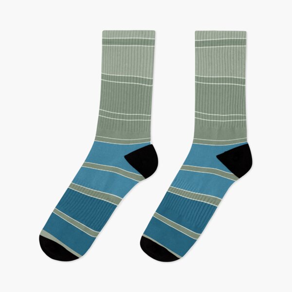 Item preview, Grey with blue striped retro pattern designed and sold by fuzzyfox.