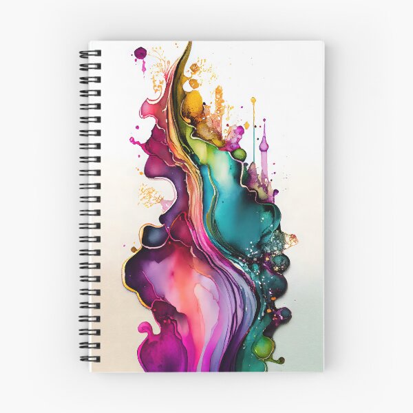 Item preview, Beautiful Alcohol Ink Design in Rainbow Colors designed and sold by ClairesPatterns.