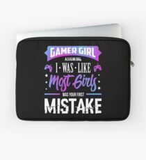 Funda para portátil Gamer Girl Typography