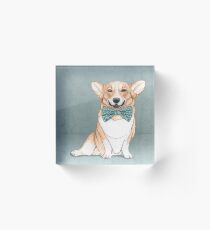 Corgi Dog Acrylic Block
