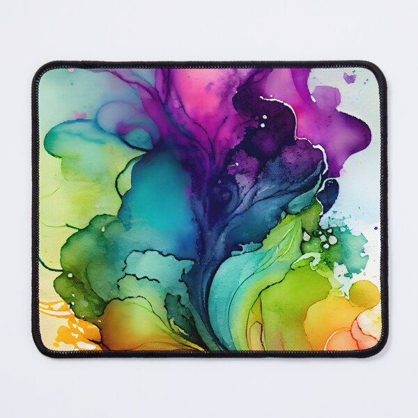 Item preview, Beautiful Alcohol Ink Design in Rainbow Colors designed and sold by ClairesPatterns.