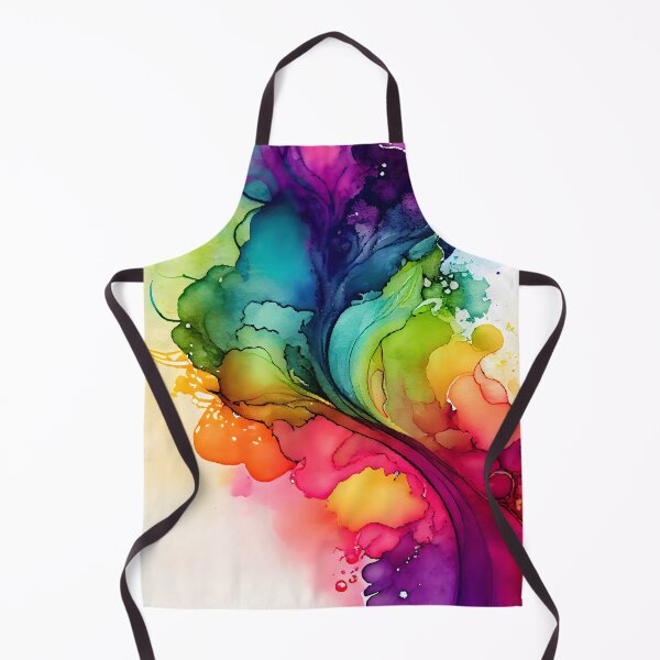 Item preview, Beautiful Alcohol Ink Design in Rainbow Colors designed and sold by ClairesPatterns.