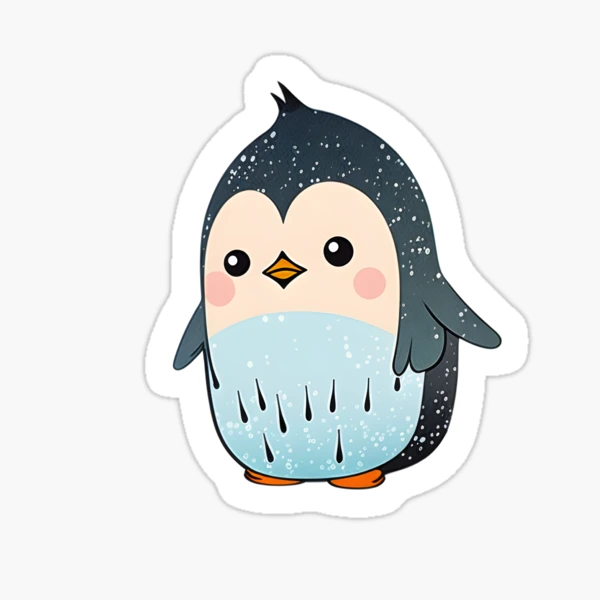 kids stickers, kawaii, kawaii stickers, penguin stickers, love stickers,  cute stickers Sticker for Sale by quotefactory