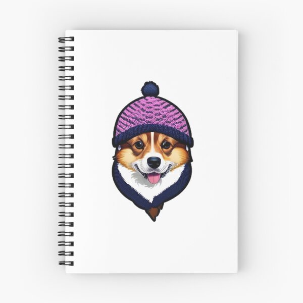 Item preview, Corgi Dog Wearing a Knit Cap and Scarf designed and sold by Bookwyrm-Bazaar.