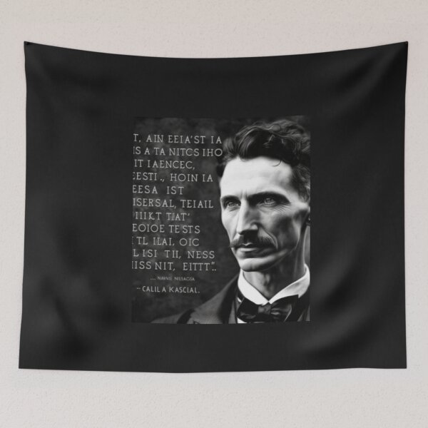 Item preview, Quote By Nikola Tesla Stickers & Magnets Quote By Nikola Tesla Quote By Nikola Tesla designed and sold by JessicaWillill.