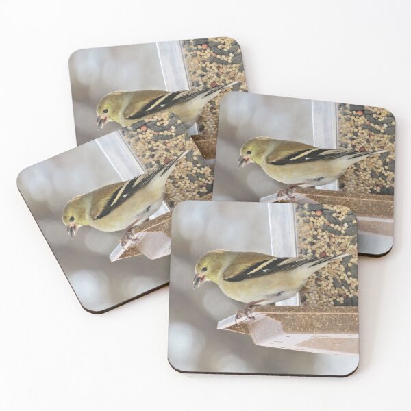 Item preview, Goldfinch at Feeder No.1 designed and sold by MaryLinH.