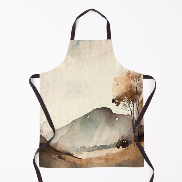 Item preview, Watercolor landscape with neutral colors designed and sold by artefacta.