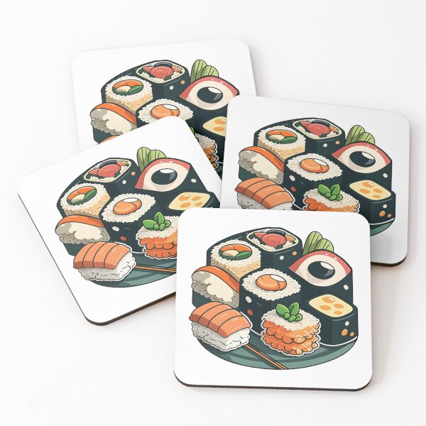 Item preview, Sushis on a plate designed and sold by TheDecalTheory.