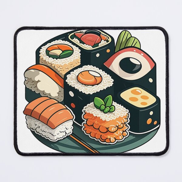 Item preview, Sushis on a plate designed and sold by TheDecalTheory.