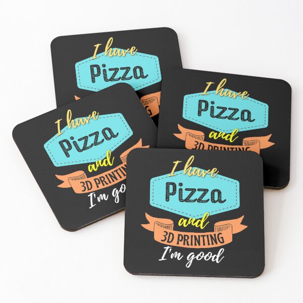 Item preview, Pizza and 3D Printing designed and sold by BadAttitudeTees.