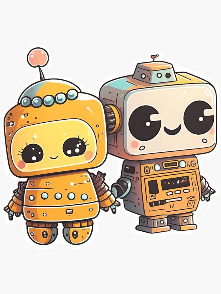 Cute little robot sticker | Sticker