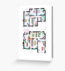 House of Simpson family - Both floors Greeting Card