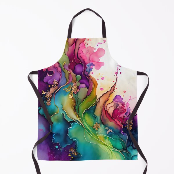 Item preview, Beautiful Alcohol Ink Design in Soft Rainbow Colors designed and sold by ClairesPatterns.