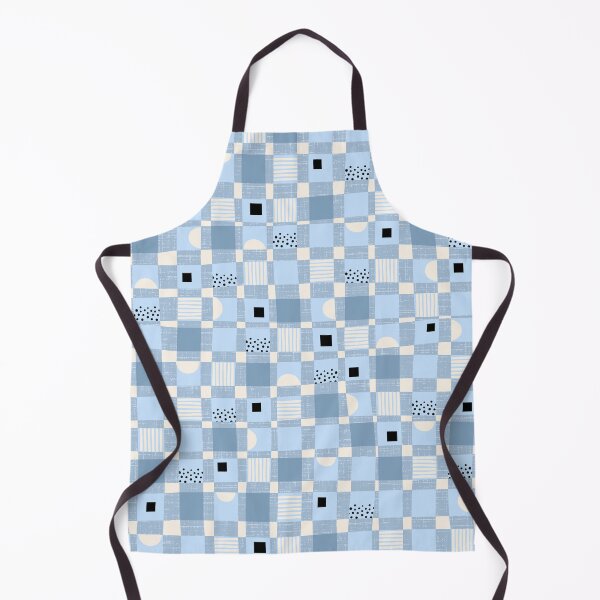 Item preview, Courtyard Cheerful Checks en azul celeste designed and sold by DesignsbyRoochita Studio.