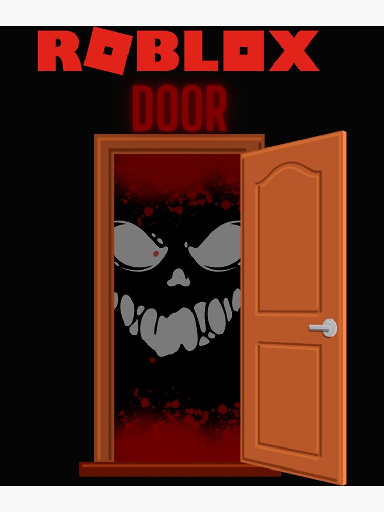 Roblox doors game monster Rush | Greeting Card