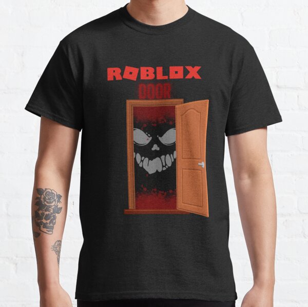 Best Design Roblox Scary Doors T-shirts Classic Stickers Essential T-Shirt  for Sale by followetopcom