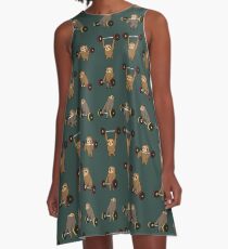 OLYMPIC LIFTING SLOTHS A-Line Dress