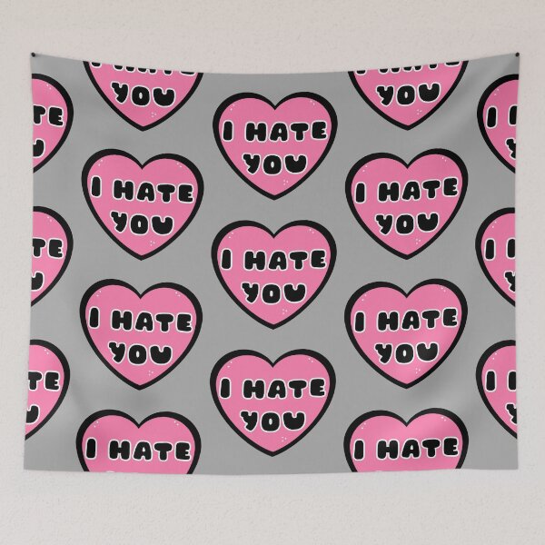 Item preview, Pink I Hate You Heart designed and sold by Bummer-Bear.