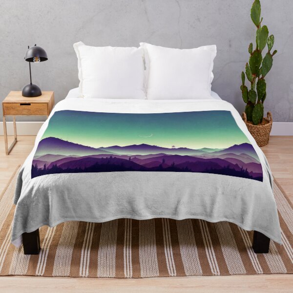Item preview, Night Time Over Foggy Mountain Range designed and sold by CMHerd.