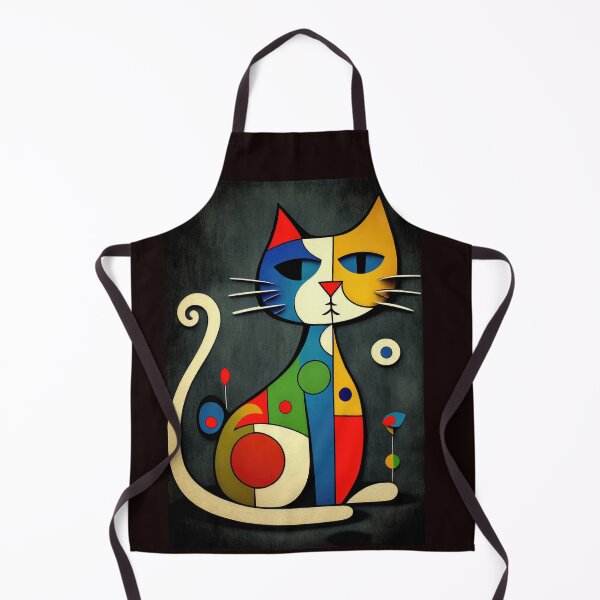 Item preview, Mid Century Colorful Cat 9 Abstract Art Print Painting Wall Decor designed and sold by winterkitty88.