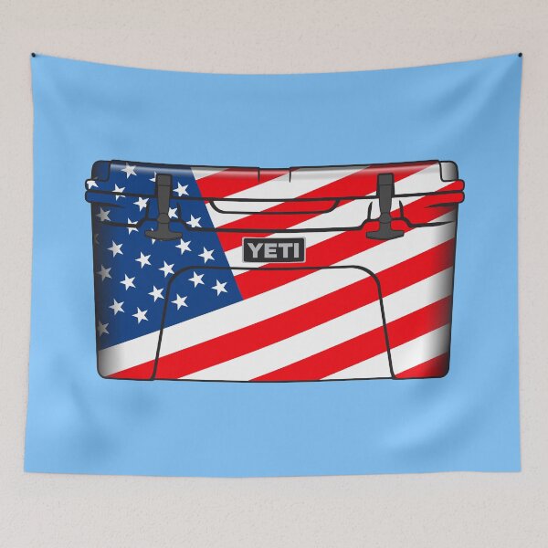 Item preview, Wildly Strong Cooler - American Flag Sticker designed and sold by BlueSkyTheory.