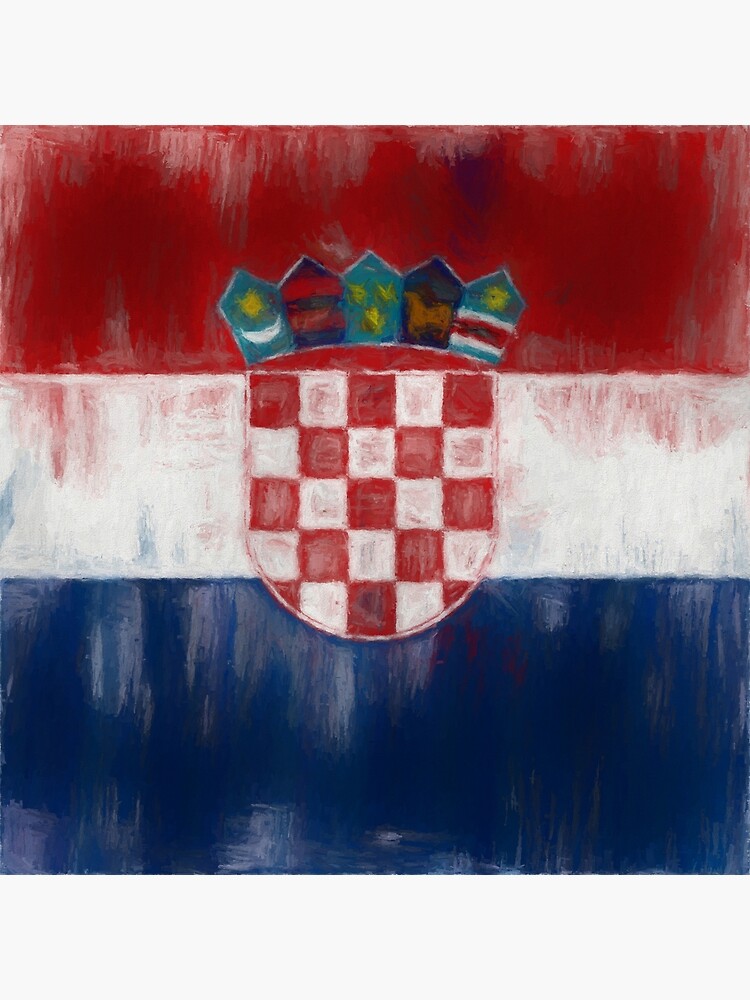 Croatia Flag Reworked No. 1, Series 2 by 8th-and-f