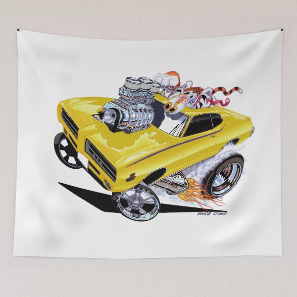 Item preview, Vince Crain 1969 GTO Judge GUILTY yellow designed and sold by vincecrain.