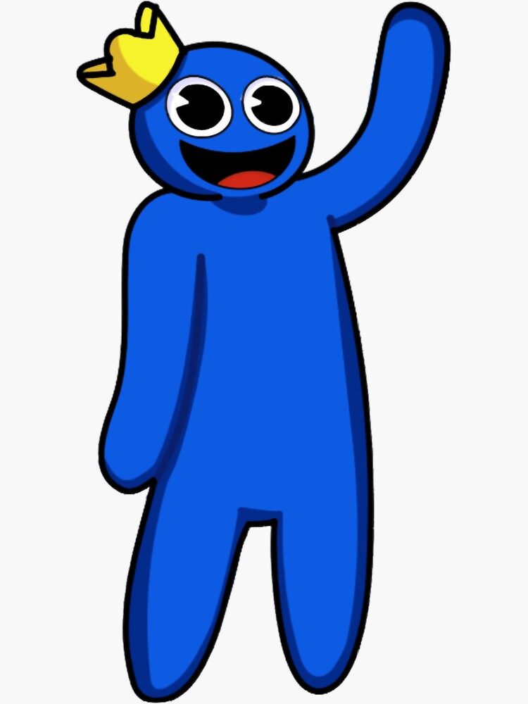 Blue Rainbow Friends Sticker - Blue Rainbow Friends - Discover & Share GIFs