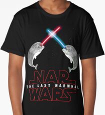 Nar Wars Narwhal Saber Light Star Wars Fans Parody Long T-Shirt