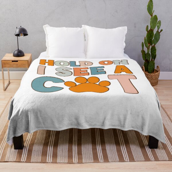 Item preview, Hold On I See A Cat Funny Cat Lover Sticker designed and sold by KGN CREATIVITY.
