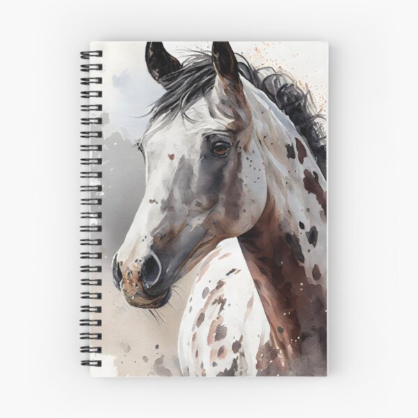 Item preview, Leopard Appaloosa horse watercolor portrait designed and sold by CGSGraphics.