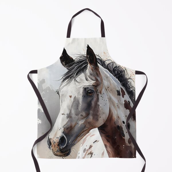 Item preview, Leopard Appaloosa horse watercolor portrait designed and sold by CGSGraphics.