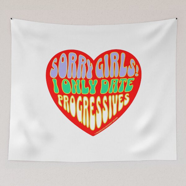 Item preview, PMD00381 Progressive Movement Designs Valentine heart funny Valentines for single dating progressives  designed and sold by ProgressiveLeft.