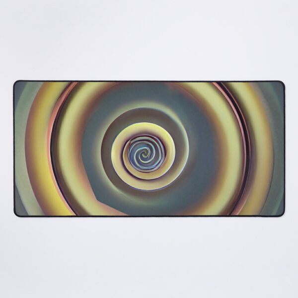 Visual illusion with moving spiral #Visualillusion #movingspiral #Visual #illusion #moving #spiral Desk Mat
