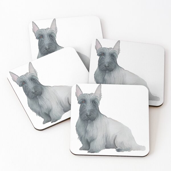 Item preview, Watercolor Painting of Scottish Terrier Small Dog Breed designed and sold by Nalaxation.