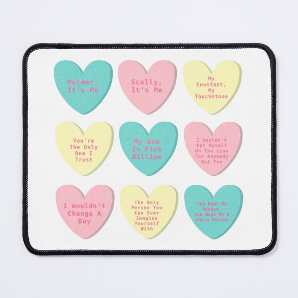Item preview, mulder and scully conversation hearts (without background) designed and sold by DanaScully0709.