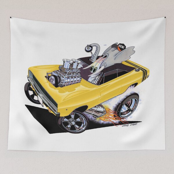 Item preview, Vince Crain High Octane Art Full Charge 1968 yellow designed and sold by vincecrain.